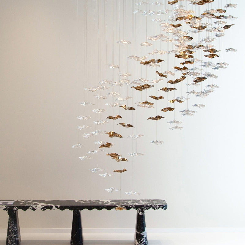 Chandelier en verre artistique Tidal - DWHOME
