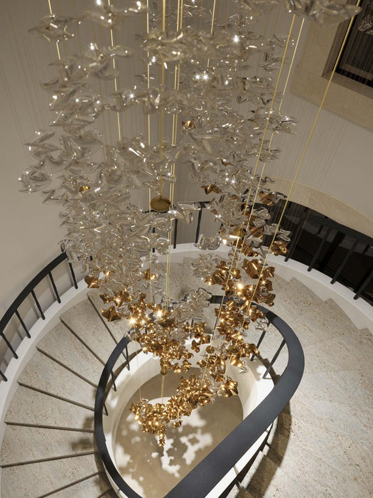 Sand Sea Stair Chandelier.