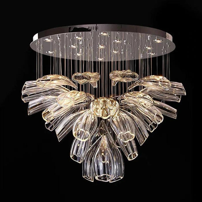Sasha Modern Designer Crystal Flower Chandelier-DWHOME