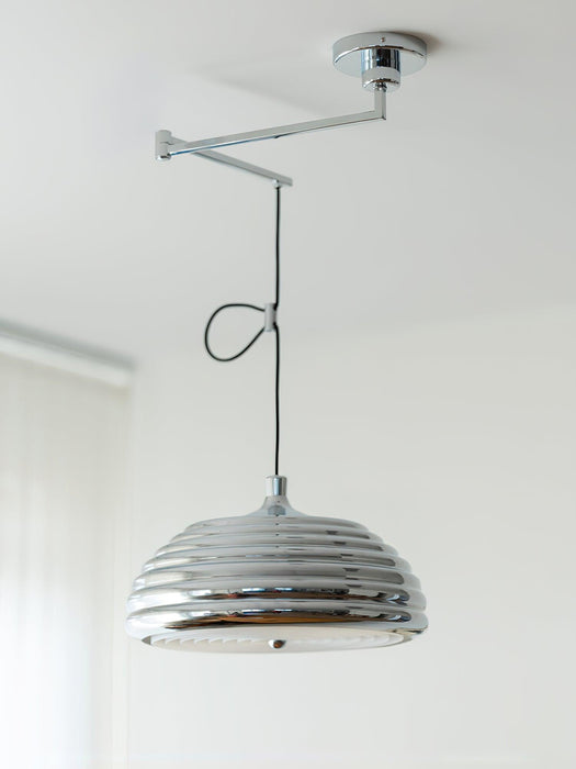 Saturno Chrome Pendant Lamp-DWHOME