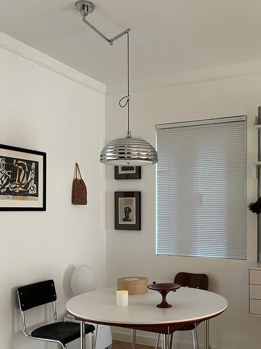 Saturno Chrome Pendant Lamp-DWHOME