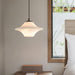 Saucer Alabaster Pendant Light-DWHOME