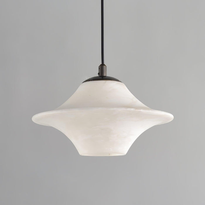 Saucer Alabaster Pendant Light-DWHOME
