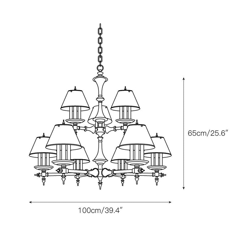 Saunders Traditional Chandelier-DWHOME