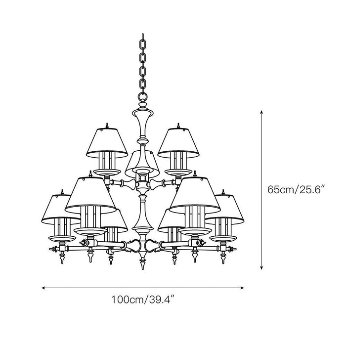 Saunders Traditional Chandelier-DWHOME