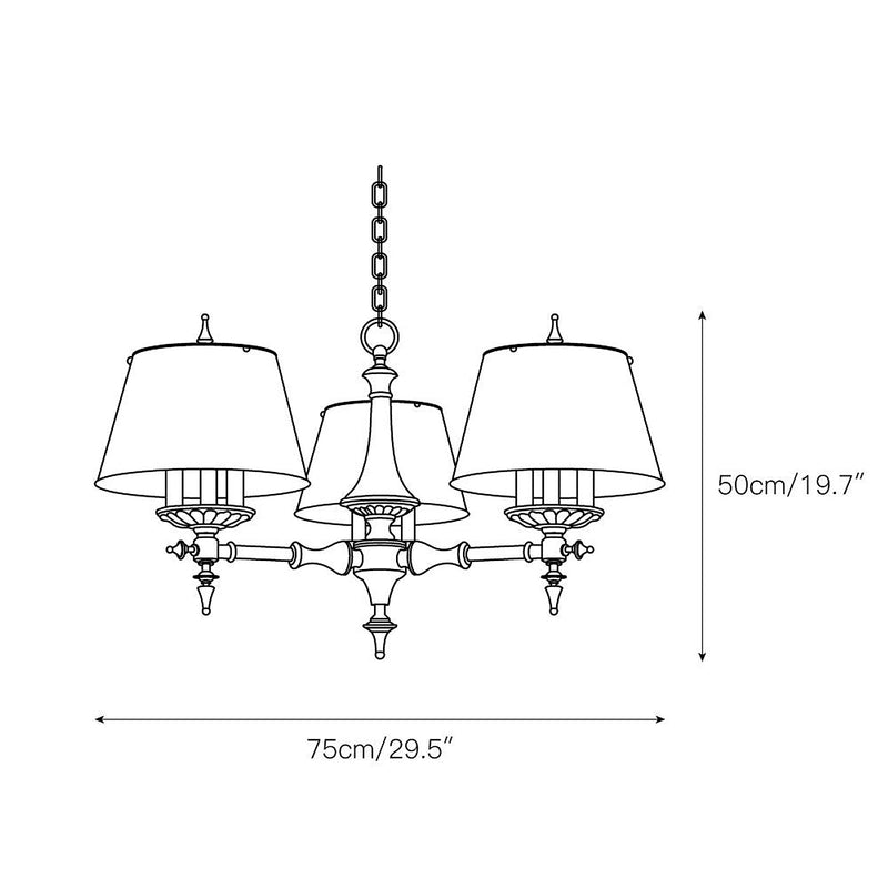 Saunders Traditional Chandelier-DWHOME