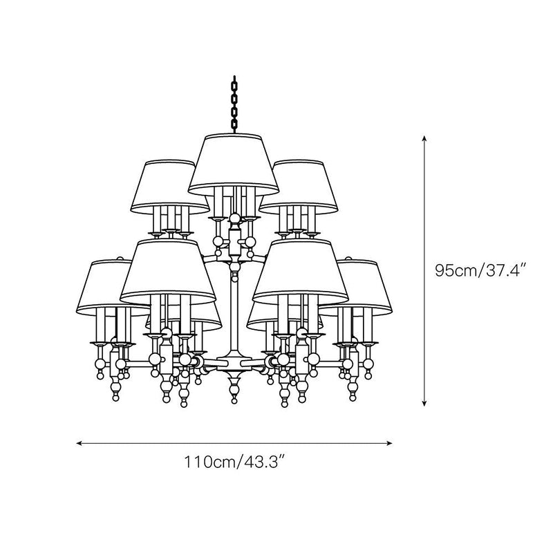 Saunders Traditional Chandelier-DWHOME