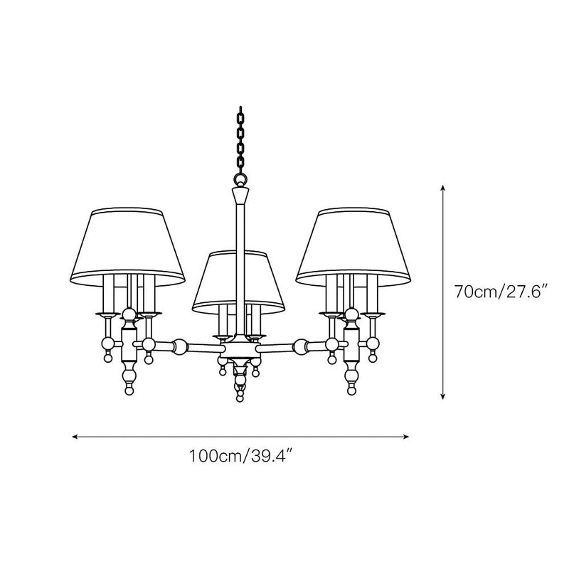 Saunders Traditional Chandelier-DWHOME