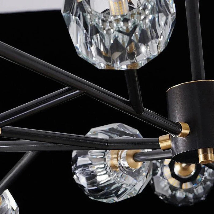 Rama Branch Chandelier, Black-DWHOME