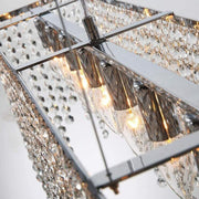 Chandelier de cuisine 40" en cristal pour îlot central DWHOME