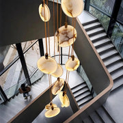 Moonshade Natural Marble Pendant Light Fixture-DWHOME