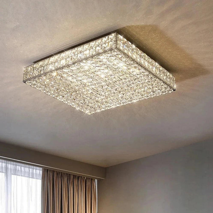 Bacci Clear Crystal Light Fixture-DWHOME