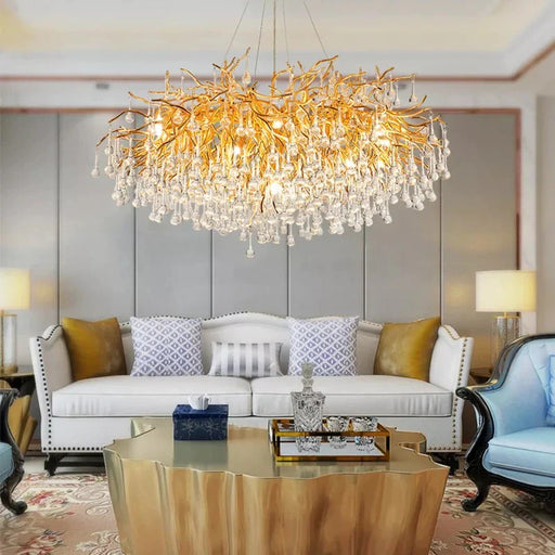 40" Albero Living Room Crystal Chandelier.