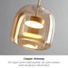 Modern Glass Pendant Light luxury Chandelier Deco Nordic Led Hanging Light Fixtures Bedroom Modern Luminaire Suspension lamp.