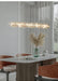 60" Bacci Modern Crystal Dining Room Chandelier.