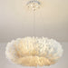 Natural Goose FeatherCeiling Light.