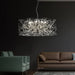 Luxury Silver LED Chandelier - Modern Stainless Steel.