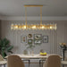 60" Marini Crystal Dining Room Chandelier.