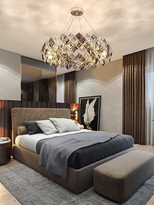 Scale Crystal Round Chandelier-DWHOME