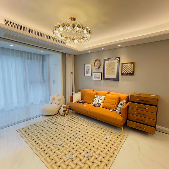 Scale Crystal Round Chandelier-DWHOME