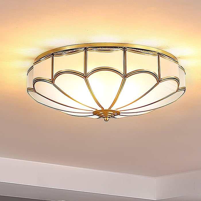 Scalloped Flush Ceiling Light - DWHOME