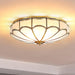 Scalloped Flush Ceiling Light - DWHOME