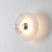 Moonshade Natural Marble Disc Wall Sconce.