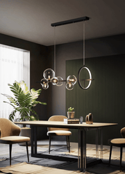 Soho modern luxury linear pendant light chandelier-DWHOME