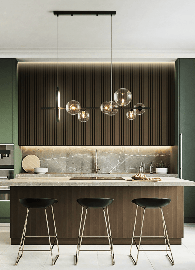 Soho modern luxury linear pendant light chandelier-DWHOME
