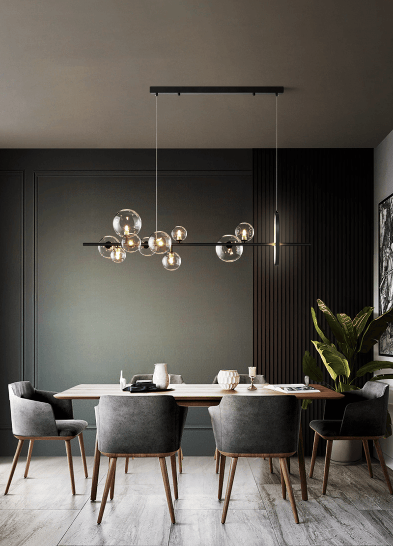 Soho modern luxury linear pendant light chandelier-DWHOME