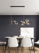 Soho modern luxury linear pendant light chandelier-DWHOME