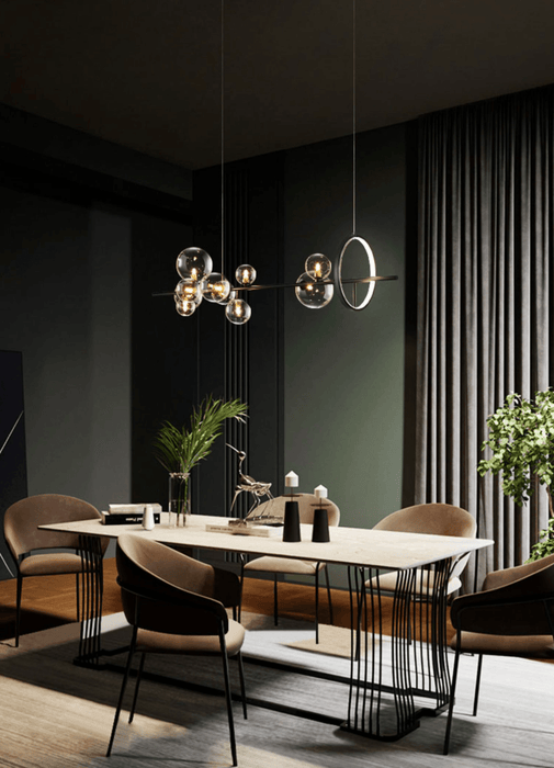 Soho modern luxury linear pendant light chandelier-DWHOME