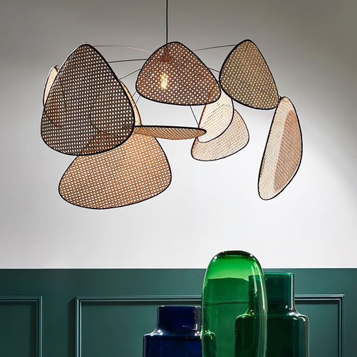 Screen Cannage Pendant Swag Light-DWHOME