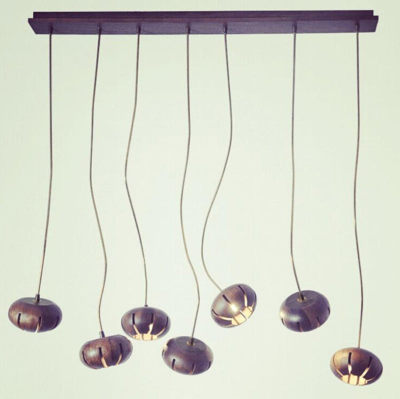Wooden Petal Kitchen Island Pendant Light-DWHOME