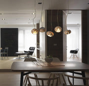 Wooden Petal Kitchen Island Pendant Light-DWHOME