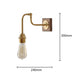 Ogilvy brushed brass & wood wall light.