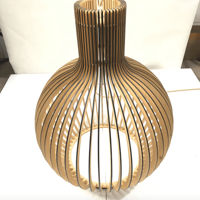 Wooden Birdcage Pendant Lamp - DWHOME