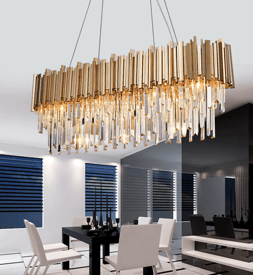 Oval Crystal Chandelier - DWHOME