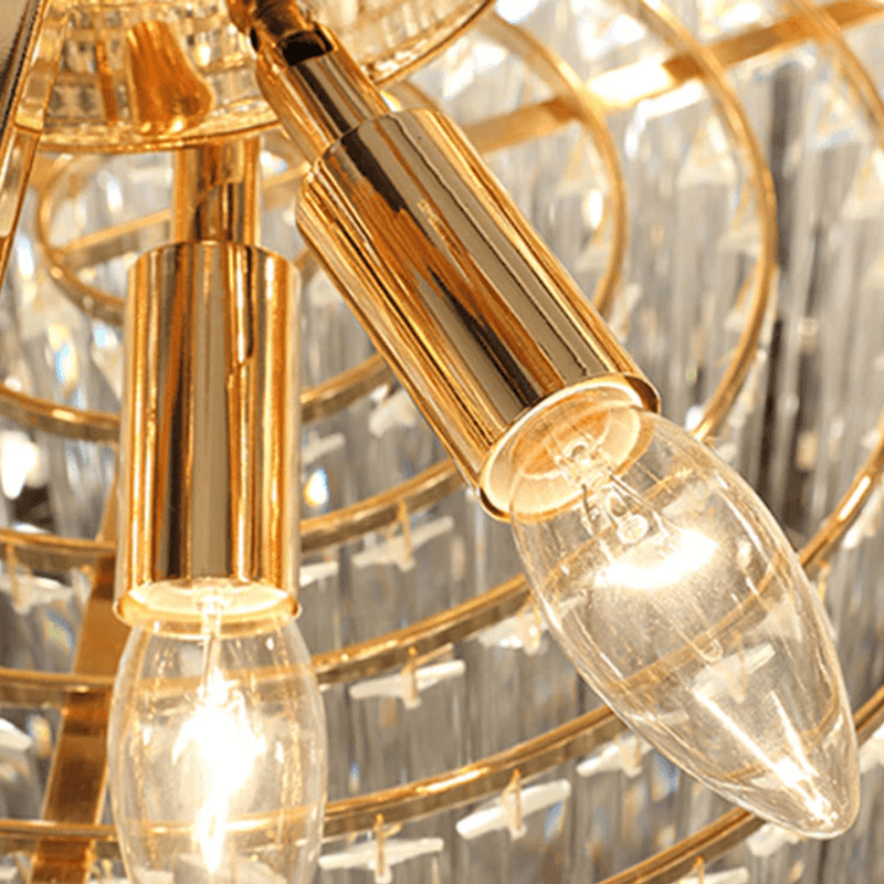 Oval Crystal Chandelier-DWHOME