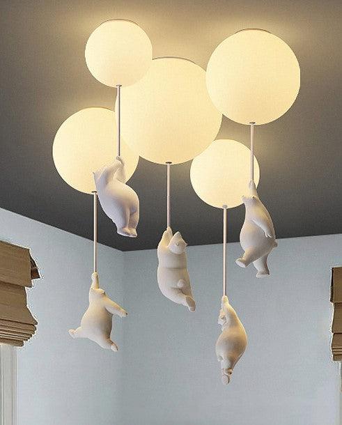 The Flying Bears Children Nursery Ceiling Light.