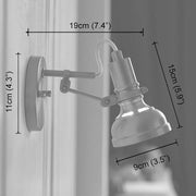 Mill House Short Arm Brass Wall Light-DWHOME