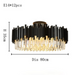 Gio Flush Mount Chandelier, Black.