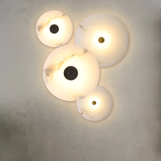 Moonshade Natural Marble Wall Sconce.