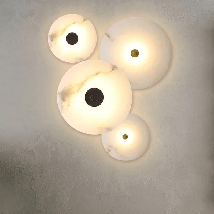 Moonshade Natural Marble Wall Sconce-DWHOME