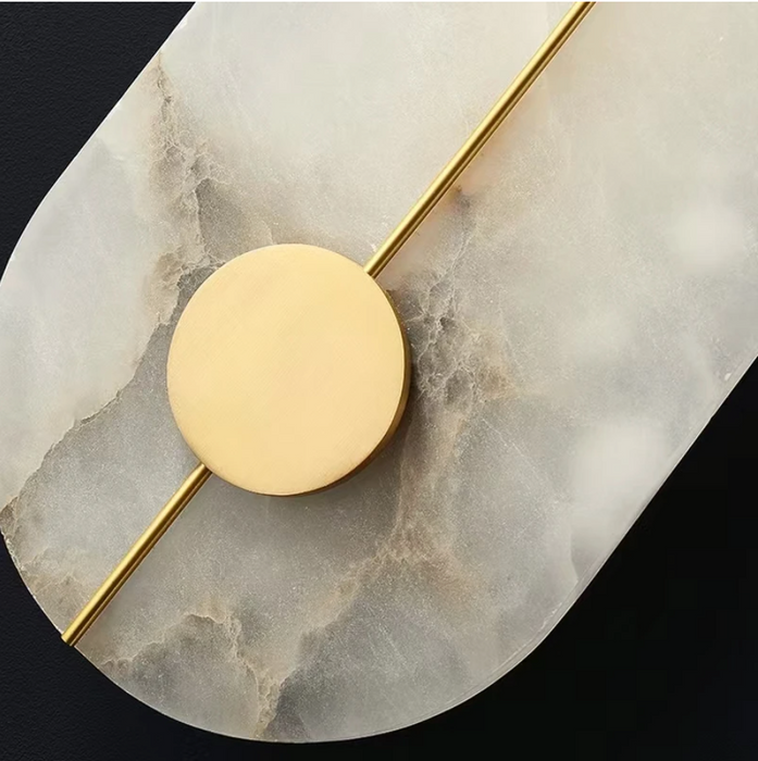 Moonshade??Natural Marble Wall Sconce.