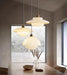 Miller Art Deco Milk Glass Pendant Light.