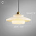 Miller Art Deco Milk Glass Pendant Light.