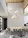 Stucco textured pebble stone plaster pendant light.