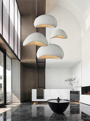 Stucco textured pebble stone plaster pendant light-DWHOME