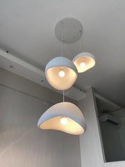 Stucco textured pebble stone plaster pendant light-DWHOME